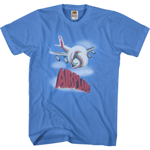 Airplane Poster T-Shirt XXL