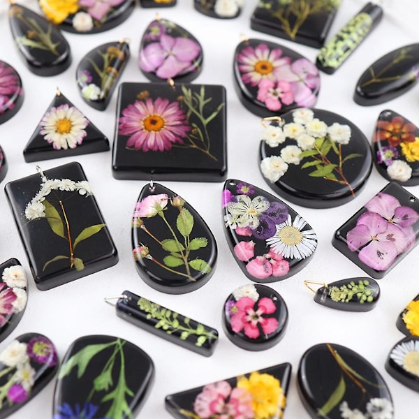 Harrtsform för smycken i resin, DIY-smyckenberlock i silikonform för att göra resinberlock, halsband, örhängen