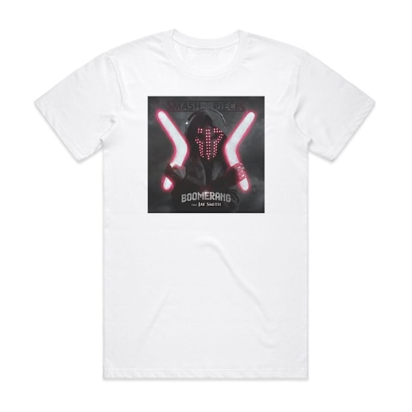 Smash Into Pieces Boomerang Album Cover T-Shirt Vit M