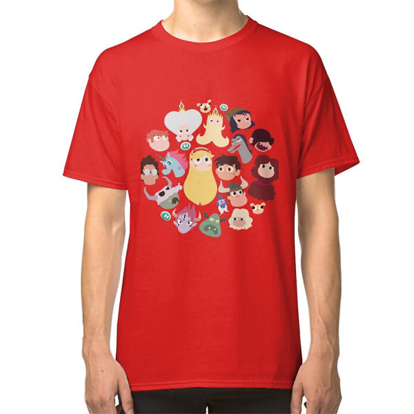 Star vs. The Forces of Evil Characters T-shirt red S