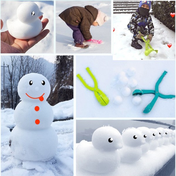 4 st Cartoon Snowball Maker Plast Clip Sand Snow Ball Form D