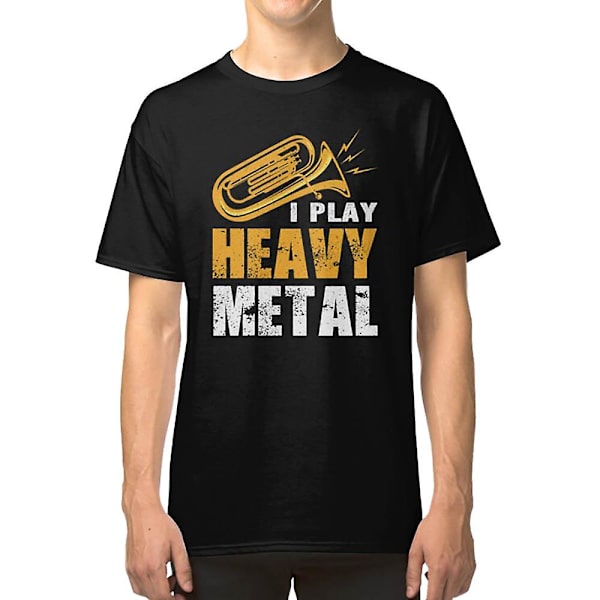 Jag Spelar Tung Metall Tuba - Euphoniumspelare - Marschband T-shirt M