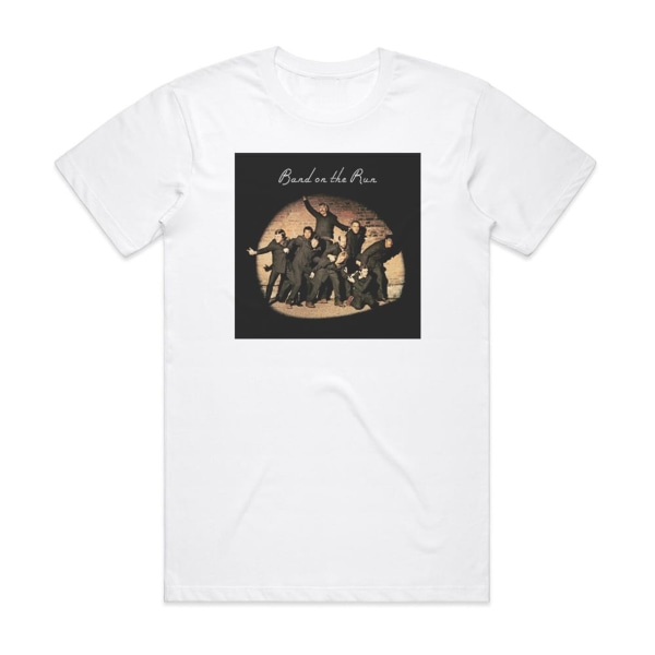 Wings Band On The Run 1 Albumomslag T-shirt Vit XXXL