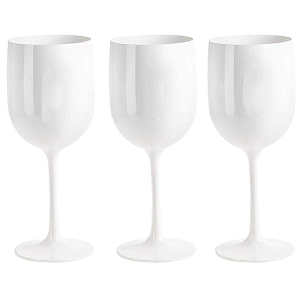 Elegante uforgjengelige vinglass, vinglass i plast, svært knussikre vinglass