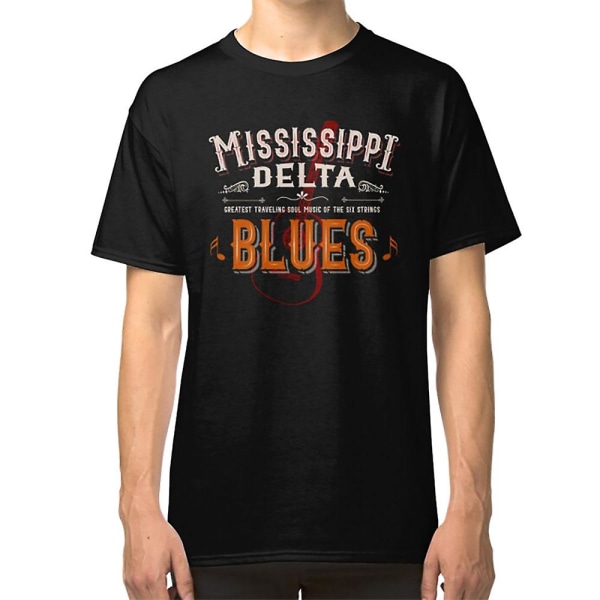 Mississippi Delta Blues Guitar T-shirt L