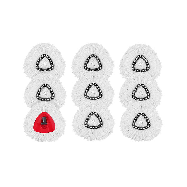 9-pack Ersättningshuvuden för Easywring & Clean, Mikrofiber Turbo Mopp Ersättningshuvuden, Turbo