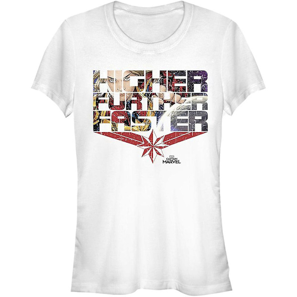 Junior Higher Further Faster Captain Marvel T-shirt M