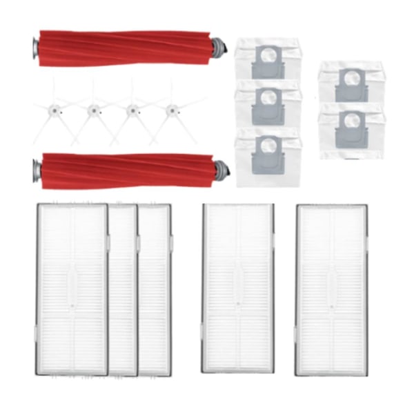 For S7 Maxv Ultra/t8plus Hoved hvit femkantet børsteduk Engangsduk Filter Støvpose B
