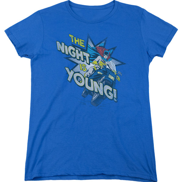Womens Batgirl The Night Is Young DC Comics T-shirt Ny XL