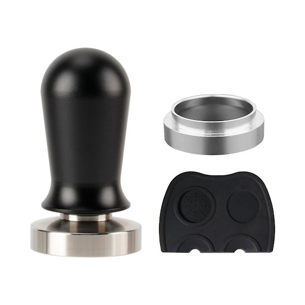 Kalibrerad Espresso-Tamp med Fjäderbelastad Fjäder Kaffetamp Aluminium Rostfritt Stål Coff