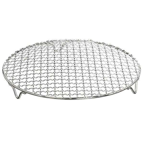 304 rostfritt stål multi-purpose stål rund mesh med fötter grill ånggrill camping