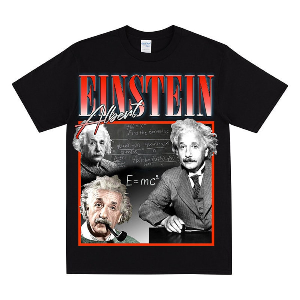 ALBERT EINSTEIN Hyllest T-skjorte Black XL