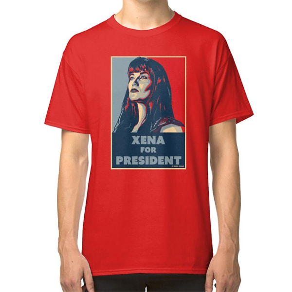 Xena till president! T-shirt red L