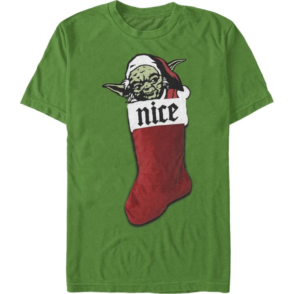 Yoda Nice Julegave Strømpe Star Wars T-Shirt XXXL