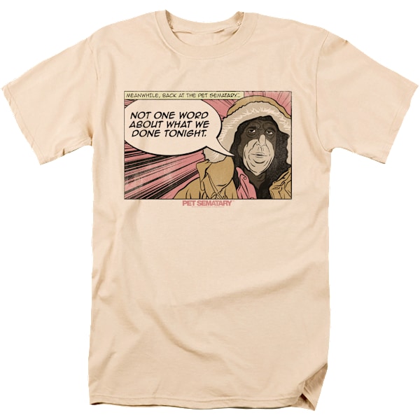 Ikke Et Ord Kæledyrs Kirkegård T-Shirt L