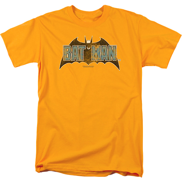 Vintage Guld Batman Logo DC Comics T-Shirt Ny XXL