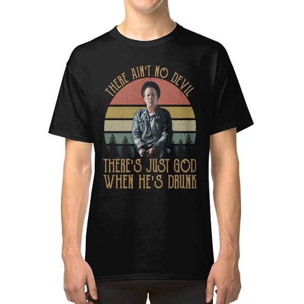 Vintage Retro Tom Waits musikikoner T-shirt XL