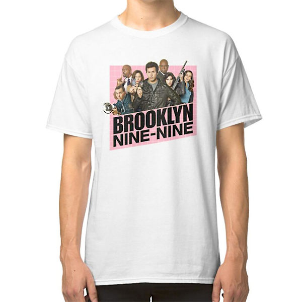 Brooklyn Nine-Nine Rosa T-shirt med rosa logotyp S