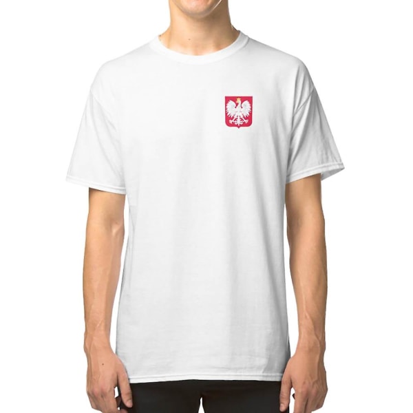 Polsk Ørn i rødt skjold - Polens våbenskjold T-shirt M