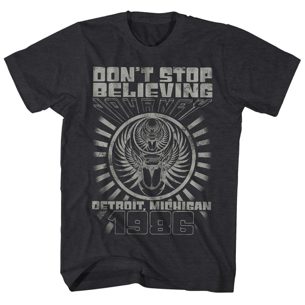 Journey T-shirt Don't Stop Believing Detroit '6 Concert Journey Shirt M