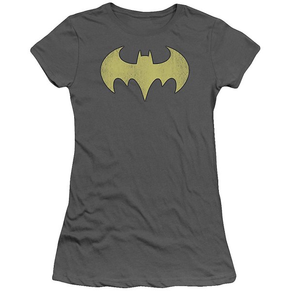Junior Batgirl Distressed Logo Shirt L