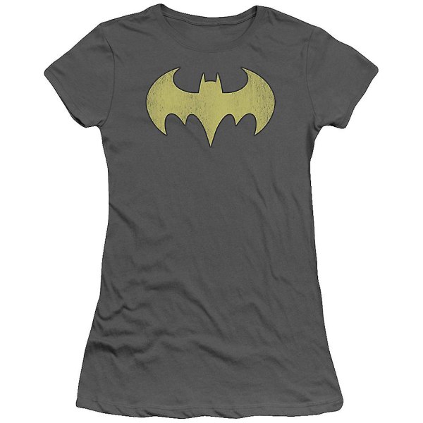 Junior Batgirl Distressed Logo T-shirt M