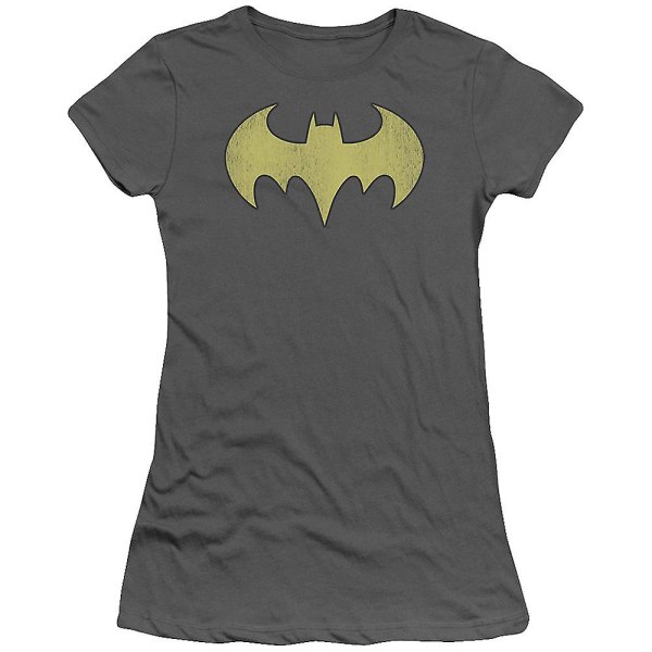 Junior Batgirl Distressed Logo T-skjorte XL
