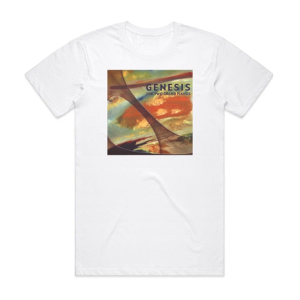 Yngwe Gundal and Roger T Matte Genesis For Two Grand Pianos Album Cover T-Shirt White L