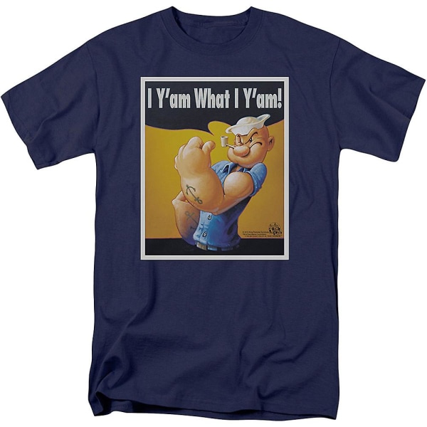 I Y'am What I Y'am Poster Popeye T-shirt M