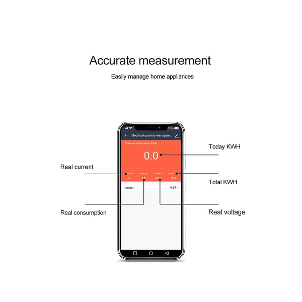 Tuya smart wifi måler DIN-skinne enfaset 100-230V, med 63A CT AC målerapplikation