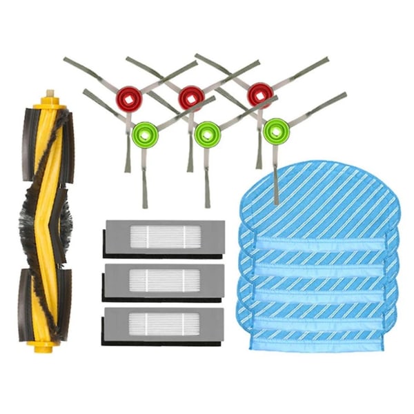 Ozmo N7 N8 920 950 T5 T9 2 Hybrid Robotstøvsuger Hovedsidebørste Hepa-filter Mopp Reservedeler