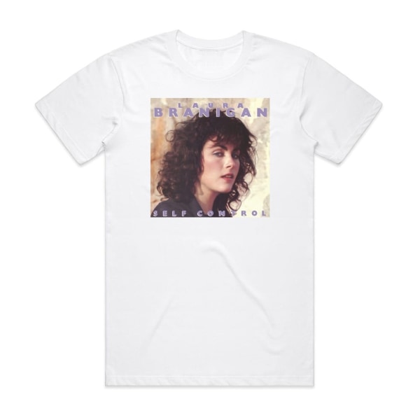 Laura Branigan Self Control 4 Album Cover T-shirt Hvid L