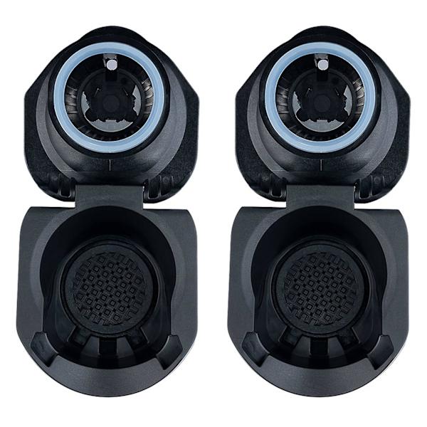 2x Kaffeekapsladapter Omvandlingshållare Fäste för Genio S Piccoloxs Edg466 Edg606