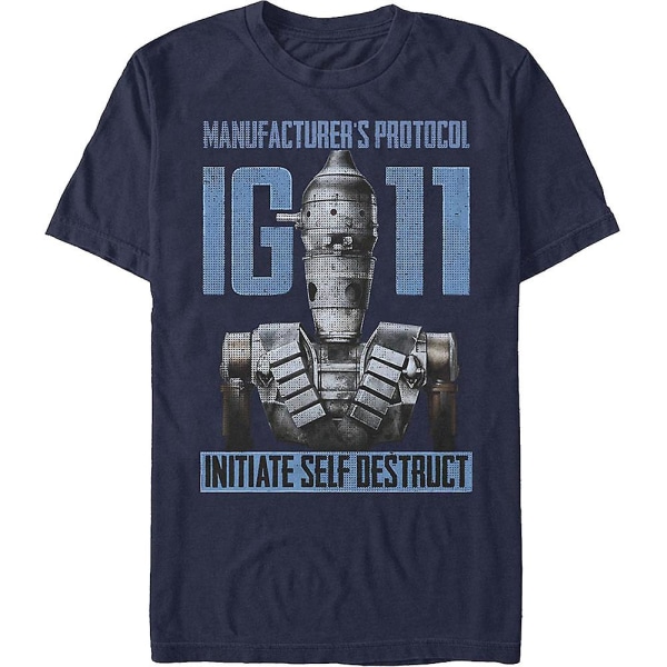 IG-11 Initiera Självförstörelse The Mandalorian Star Wars T-Shirt L