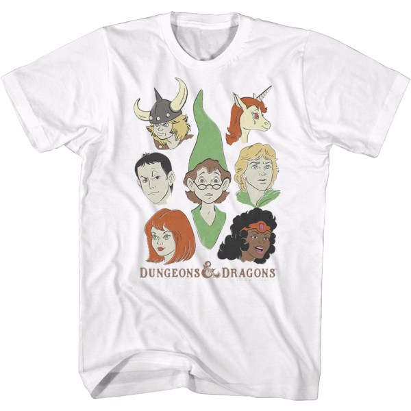 Retro Expressions Dungeons & Dragons T-skjorte L