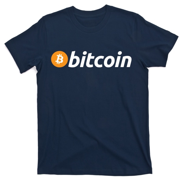 Bitcoin-logolla varustettu T-paita M
