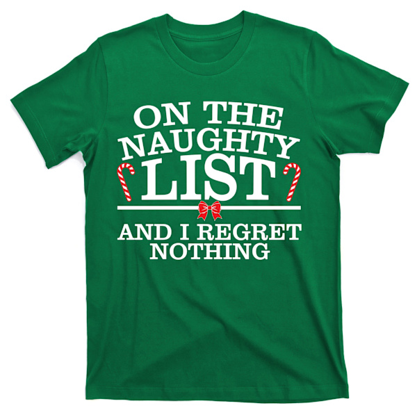 På Den Uartige Liste Sjov Jule T-shirt M