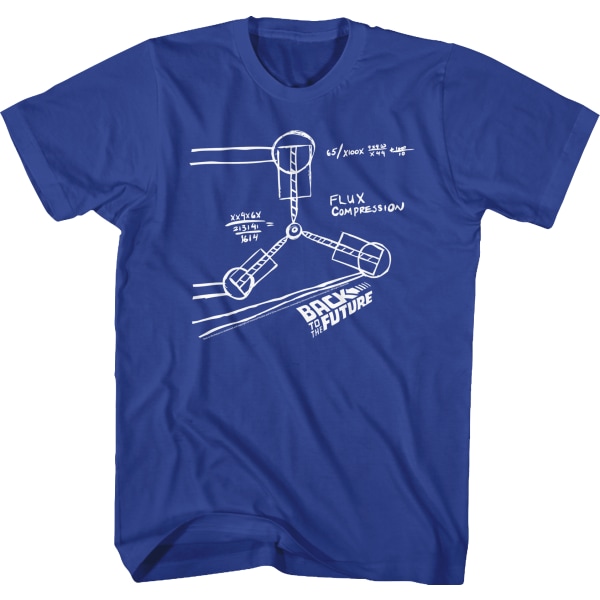 Flux Capacitor Sketch Back To The Future T-Shirt XXL