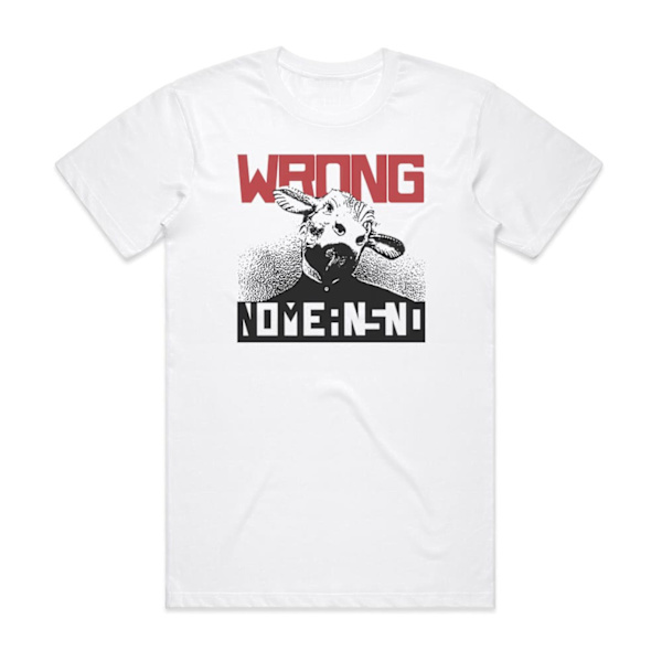 NoMeansNo Fel Albumomslag T-shirt Vit XXXL