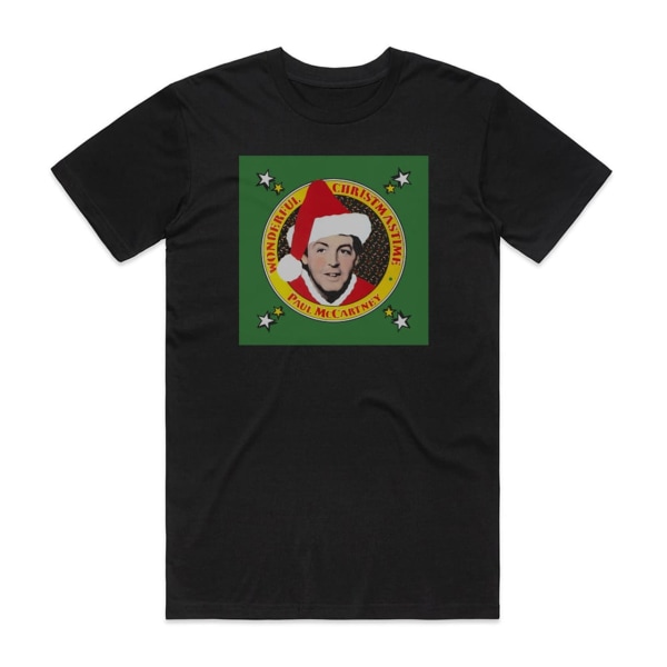 Paul McCartney Underbar Christmastime Album Cover T-Shirt Svart L