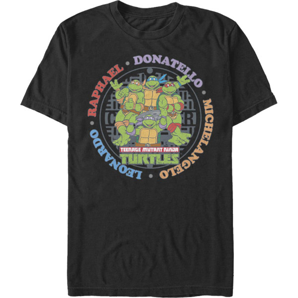 Names Teenage Mutant Ninja Turtles T-Shirt S