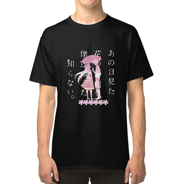 Anohana: Den Blomst Vi Så Den Dag Ano Hi Mita Hana no Namae wo Bokutachi wa Mada Shiranai Anime T-shirt S