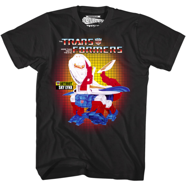 Box Art Sky Lynx Transformers T-shirt L