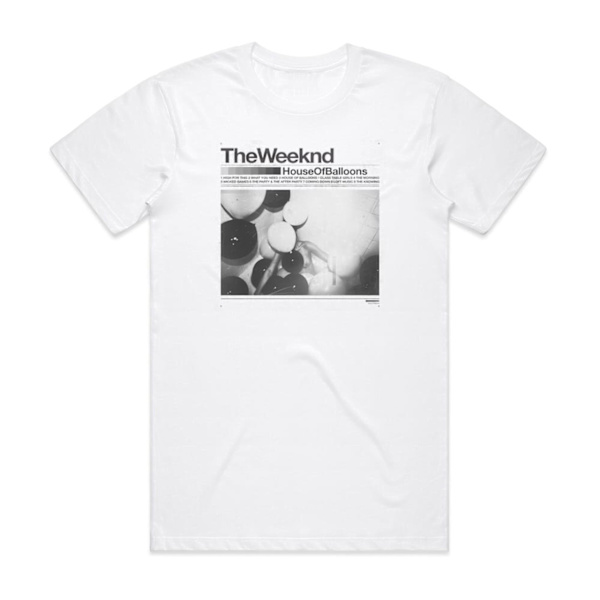 The Weeknd House Of Balloons Album Cover T-shirt Vit XXXL