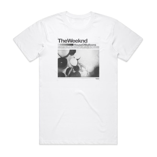The Weeknd House Of Balloons cover T-shirt Vit S