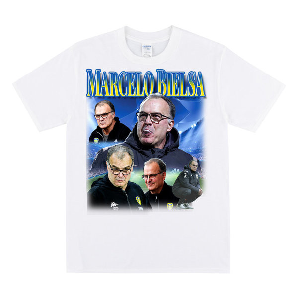 MARCELO BIELSA Hyldest T-shirt Til Leeds Fans White L