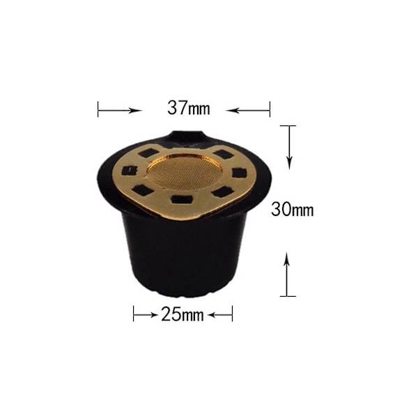 Återanvändbara Kapslar Återfyllningsbara Kaffe Kapselfilter Kompatibla med Kaffemaskiner