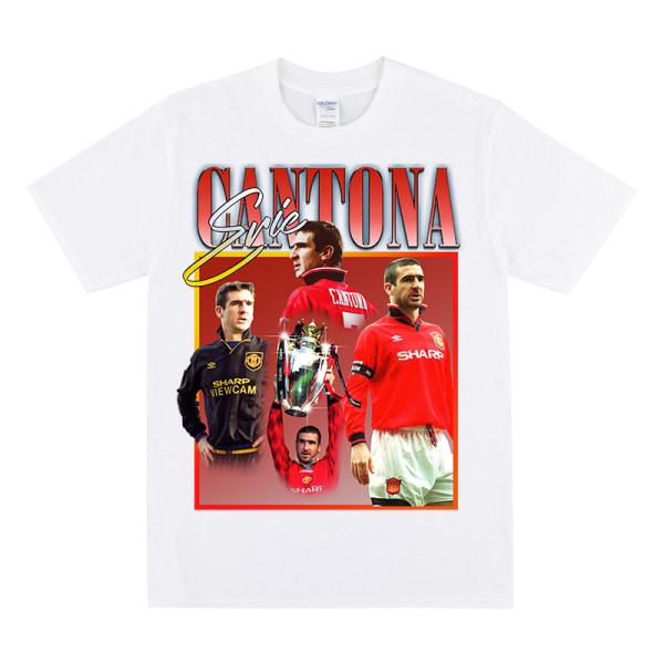 ERIC CANTONA Tribute T-shirt White XXXL