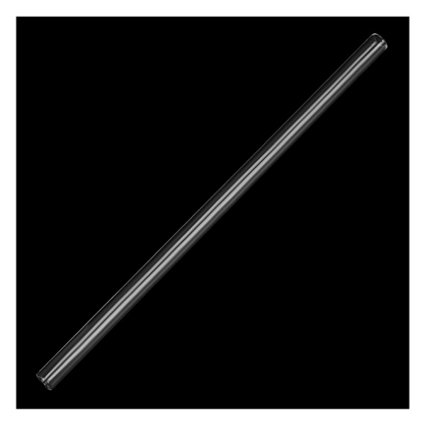 2 stk. Høj Borosilikat Glasstrå, Bryllup Fødselsdagsfest Diameter 8mm Længde 7 Tommer, Tra