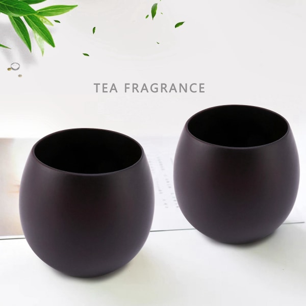 2 kpl Puu Yerba Gourd Mate Tee Setti Käsintehty Luonnollinen Puukuppi Lusikka Olki Kello Harja 200ml (